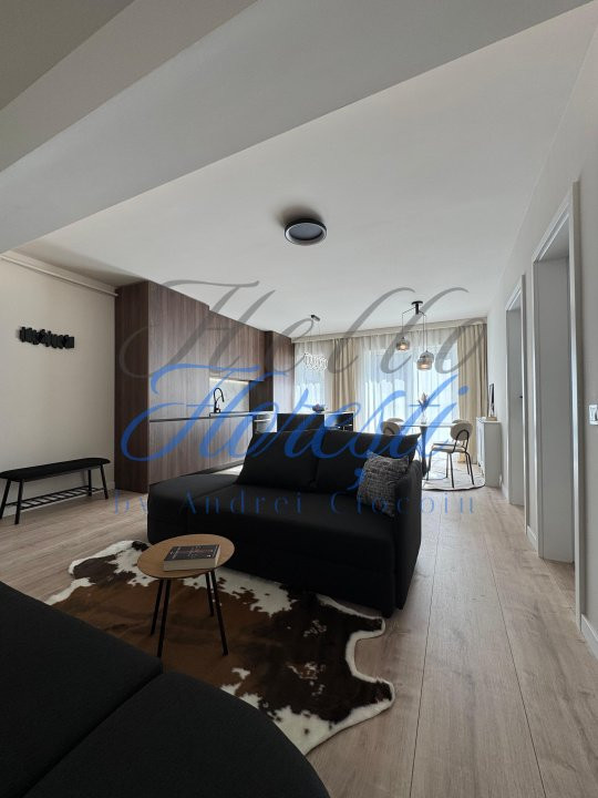 Apartament Ultrafinisat, 2 camere cu gradina, mobilat utilat, 50 mp, Zona Terra
