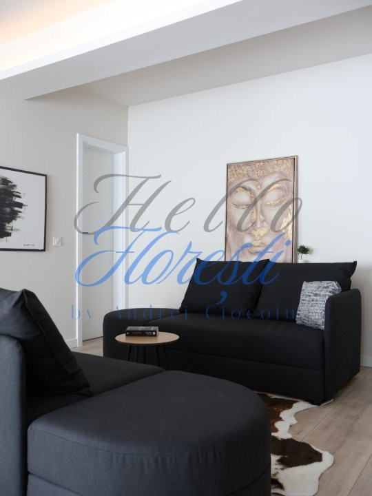Apartament Ultrafinisat, 2 camere cu gradina, mobilat utilat, 50 mp, Zona Terra