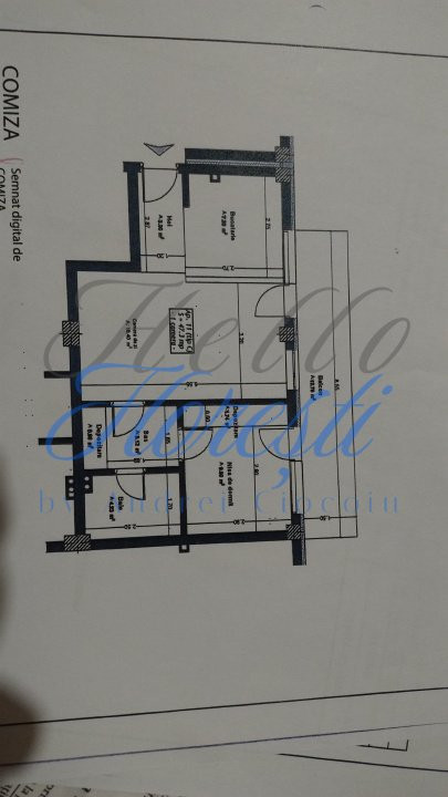 Apartament 2 camere 47mp, Zona Eroilor