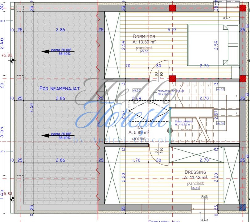 Duplex 130 mp cu gradina, semifinisat, Zona Sub Cetate
