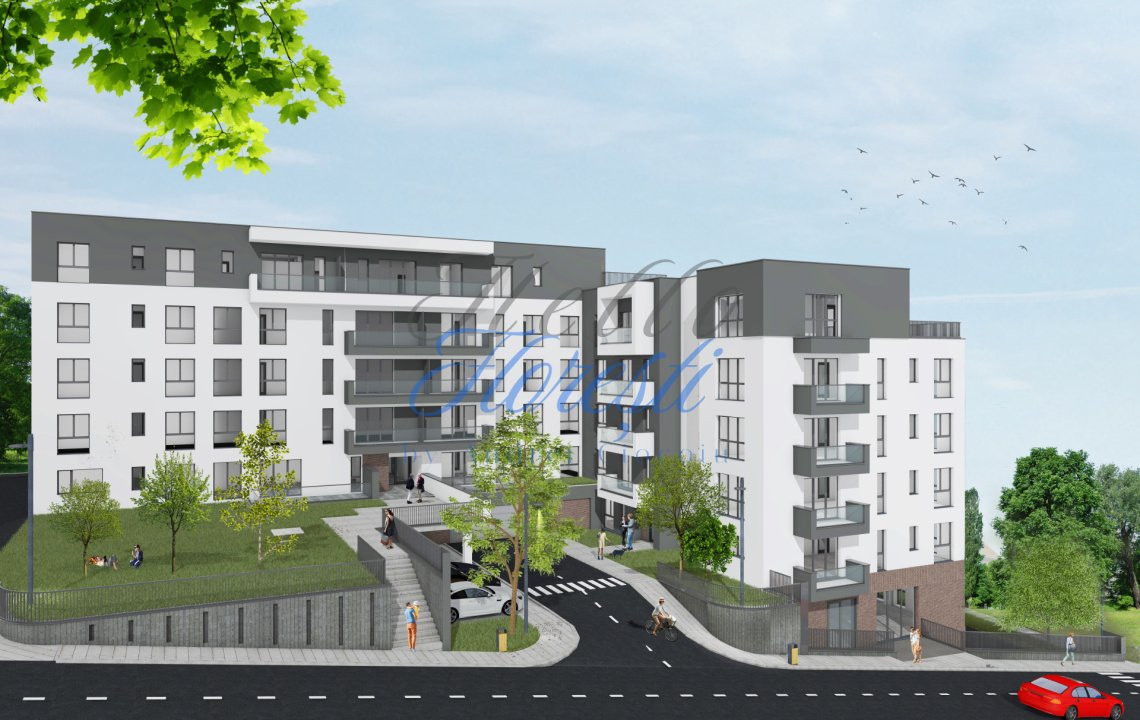Apartament 1 camera cu terasa, finisat, 37 mp, Zona Teilor
