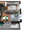 Apartament 2 camere cu terasa, finisat, 52 mp, Zona Teilor