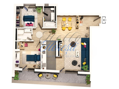 Apartament 3 camere, semifinisat, 92 mp, cu terasa, Zona Centrul Clujului!