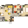 Apartament 3 camere, semifinisat, 69 mp, cu terasa, Zona Centrul Clujului!