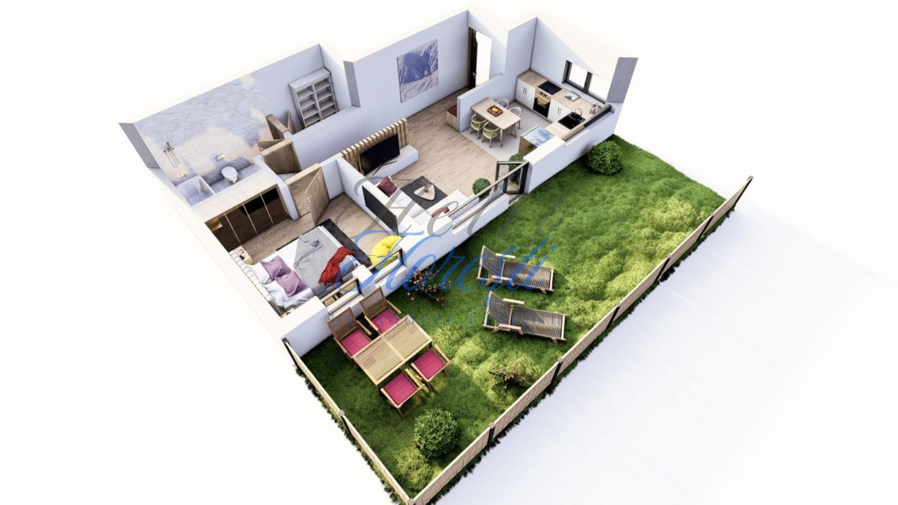 Apartament 2 Camere, Semifinisat, 50 mp, Cu Gradina, Zona Ira