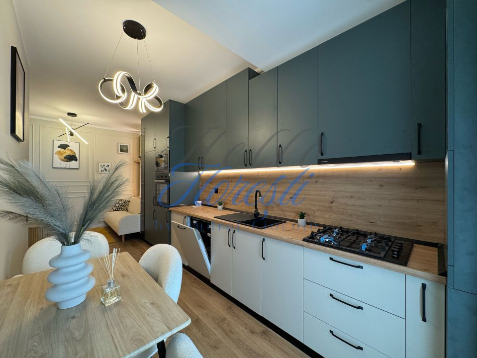 Apartament 3 camere ultrafinisat, 56 mp, mobilat utilat, zona Eroilor