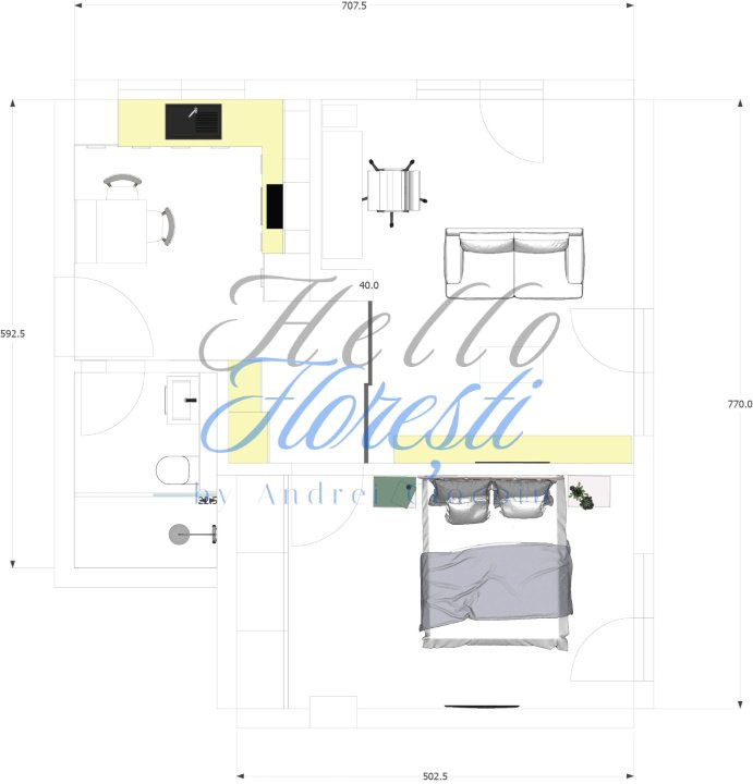 Apartament 2 camere, 49 mp, cartier Europa
