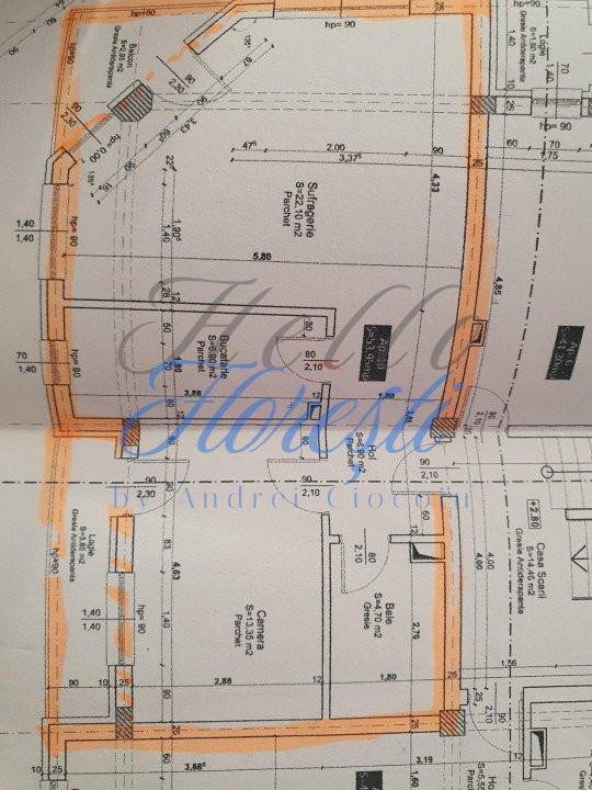 Apartament 2 camere, 54 mp, zona Eroilor