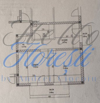 Apartament 2 camere 51mp, zona Eroilor