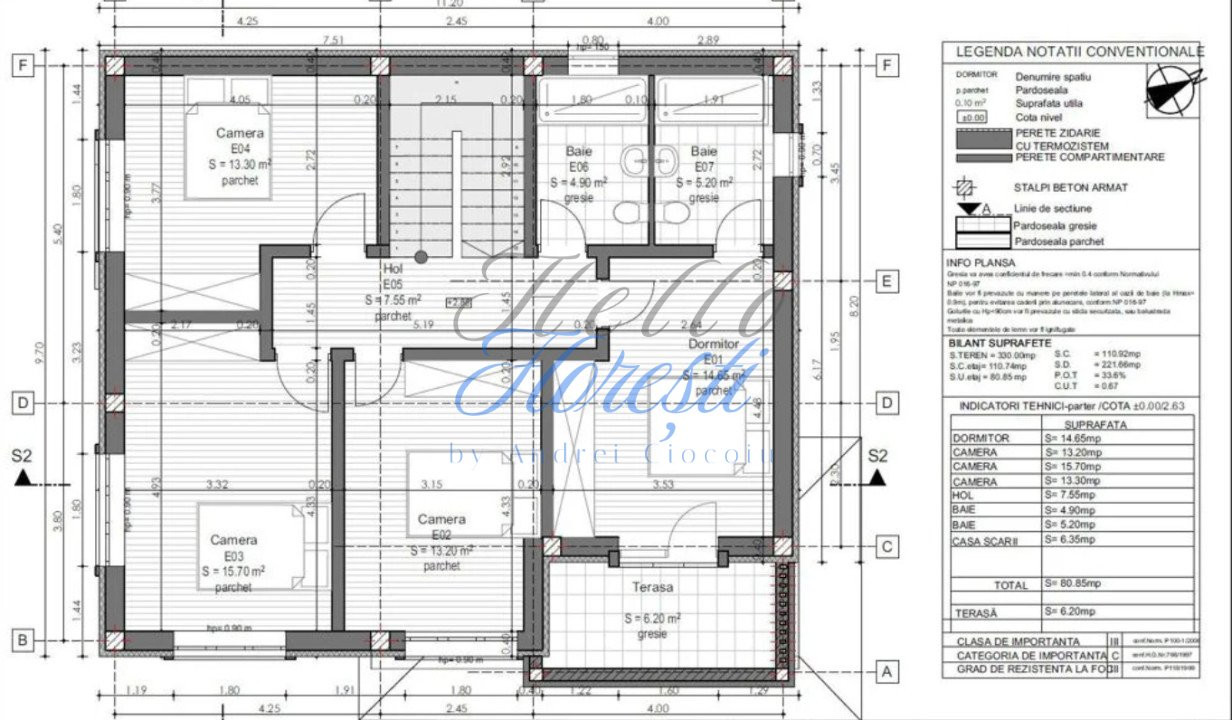 Casa semifinisata, 160 mp, teren 330 mp – Baciu, aproape de Spitalul Medicover