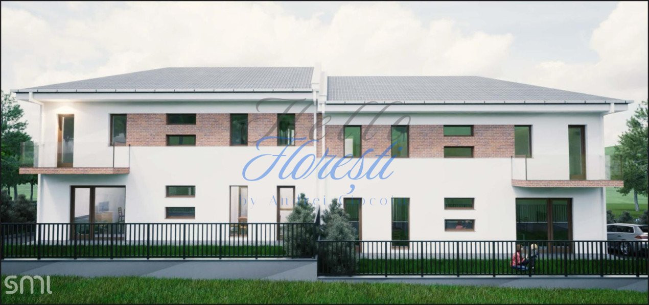 Casa tip duplex - 119,5 mp - curte 250mp - zona Terra, Floresti!