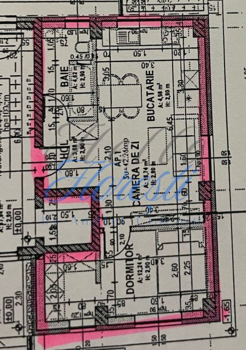 Apartament 2 camere, 42 mp, terasa 35 mp, parcare inclusa – zona Somesului