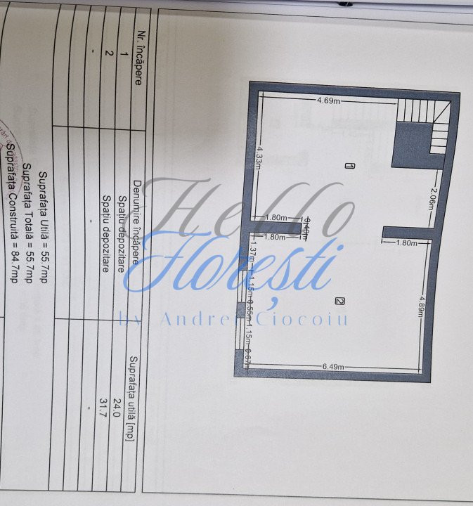 Spatiu comercial de inchiriat, 108,8 mp – Zona Paris, VAD excelent