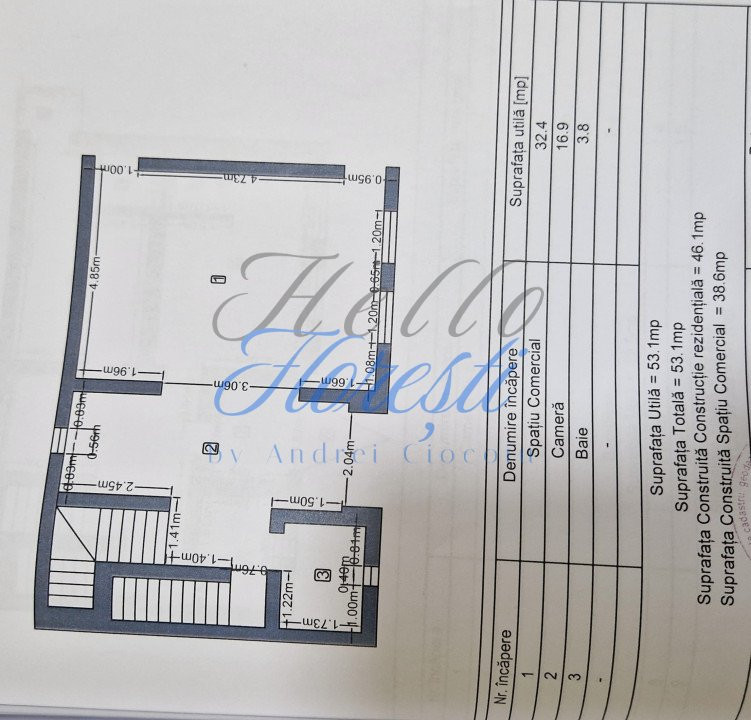 Spatiu comercial de inchiriat, 108,8 mp – Zona Paris, VAD excelent