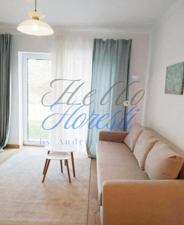Apartament 2 camere cu grădină – Florești, zona Vivo