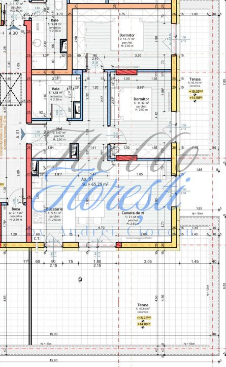Apartament de 3 camere,finisat, 65,29 mp utili, in zona Tineretului