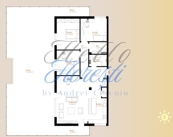 Apartamente cu 4 camere intr-un ansamblu nou in zona VIVO