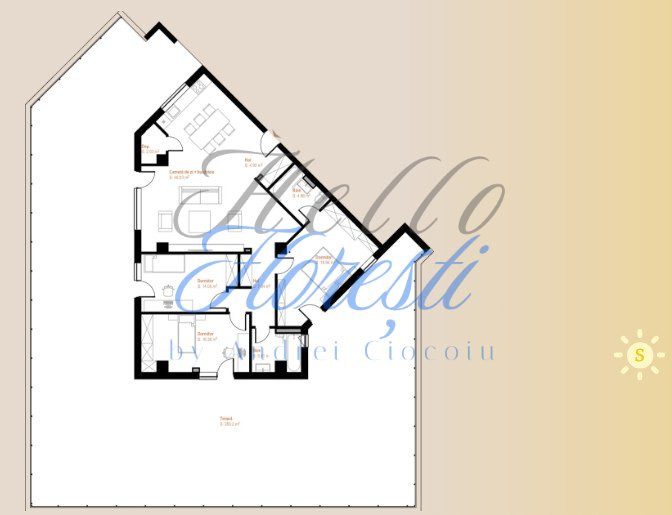Apartamente cu 4 camere intr-un ansamblu nou in zona VIVO