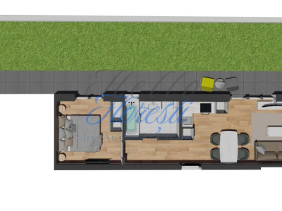 Apartament de 2 camere, finisat, cu gradina, zona VIVO