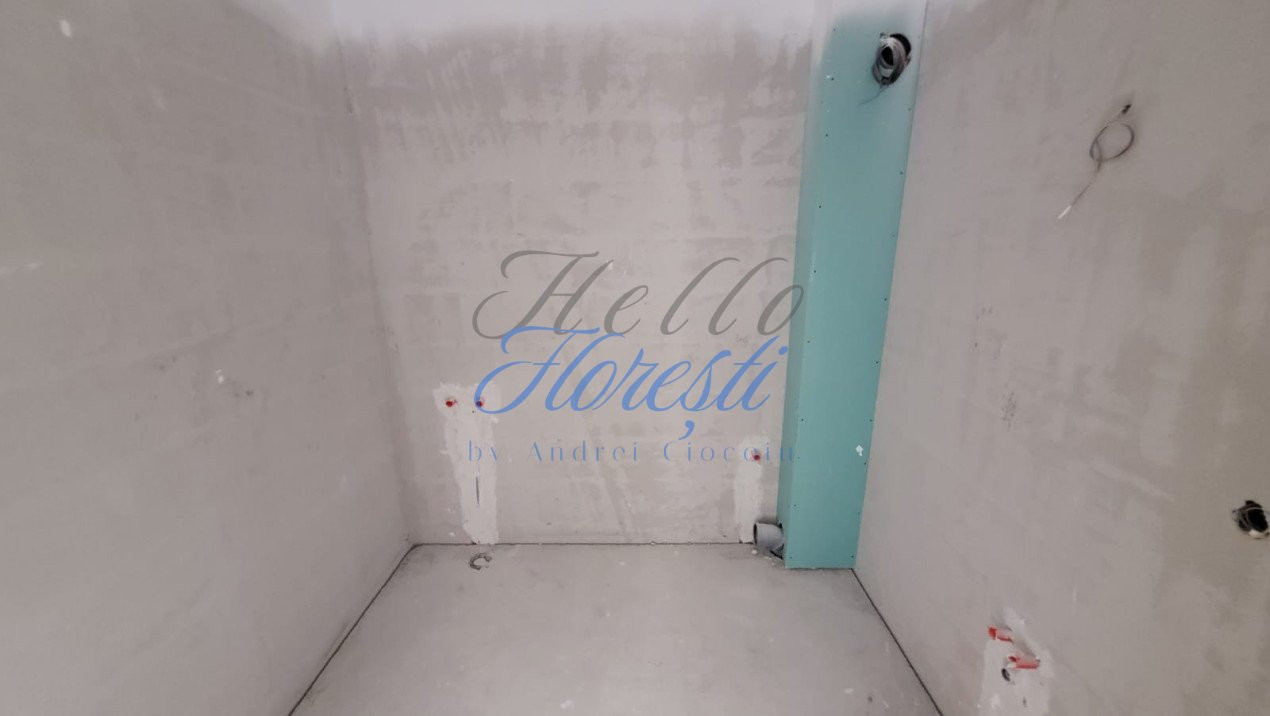 Apartament de 2 camere, 45 mp, semifinisat, zona Teilor