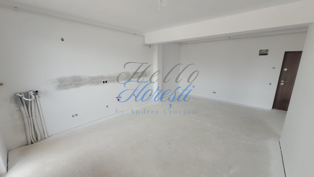 Apartament de 2 camere, 45 mp, semifinisat, zona Teilor