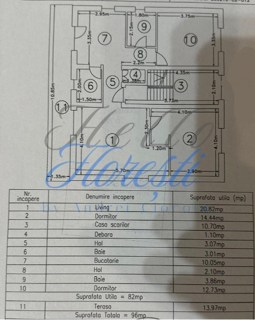 Apartament spațios cu 2 dormitoare în Mărăști – aproape de școli și magazine!