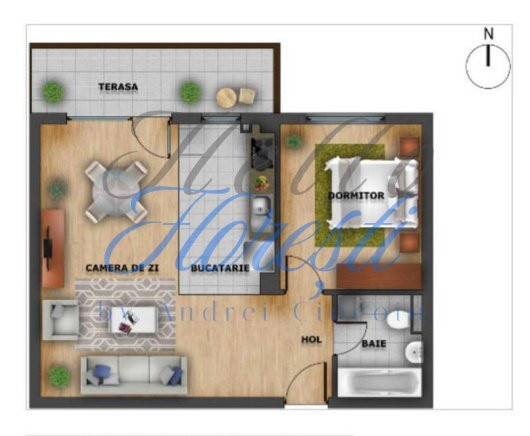 Apartament 2 camere 53mp, Zona Cartier Europa | Cluj