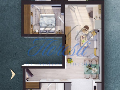 Apartament 2 camere 51mp, Zona Iris