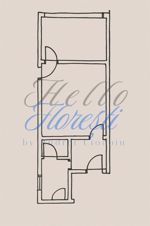 Apartament 2 camere 45mp, Zona Vivo | Valea Garbaului
