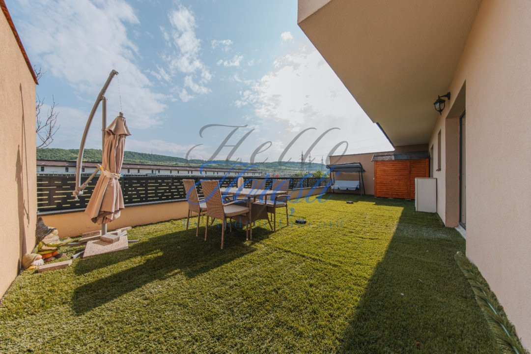 Apartament de 2 camere, 45,1 mp. terasa 49.5 mp. zona Terra Floresti