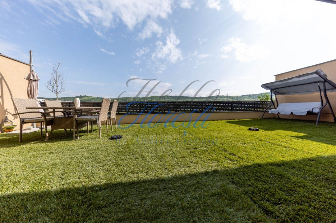 Apartament de 2 camere, 45,1 mp. terasa 49.5 mp. zona Terra Floresti
