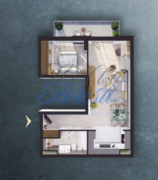 Apartament 2 camere 51mp, Semifinisat, Iris | Cluj