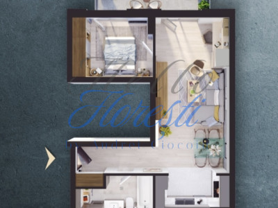 Apartament 2 camere 51mp, Semifinisat, Iris | Cluj