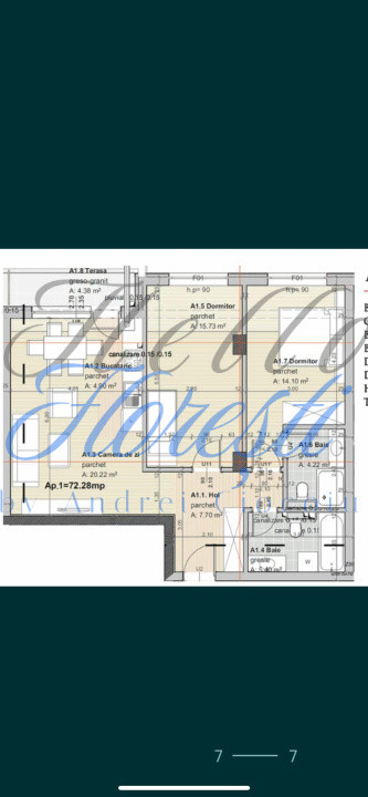 Apartament cu 3 camere Cluj zona Marasti
