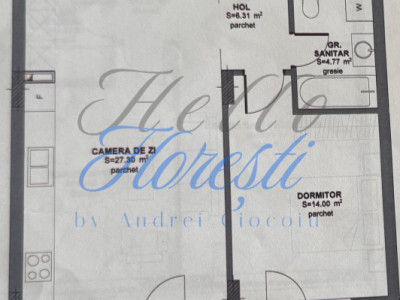 Apartament 2 camere 52,38 mp + terasa 11.26 mp in zona Eroilor