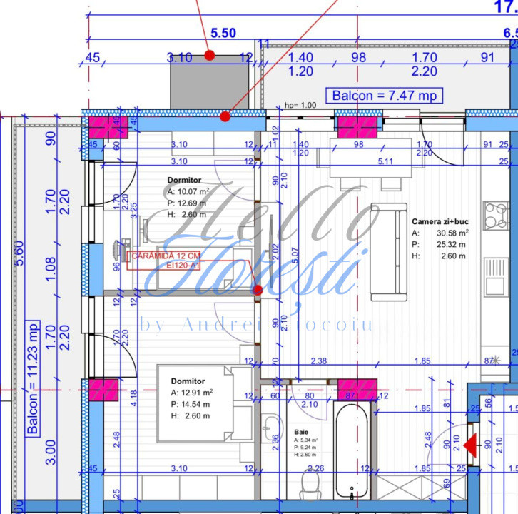 Apartament cu 3 camere, terasa si balcon in Floresti zona Terra 