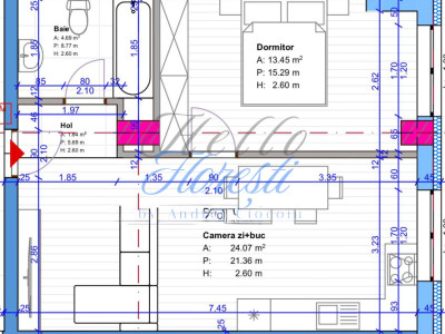Apartament cu 2 camere, in Floresti zona Terra 