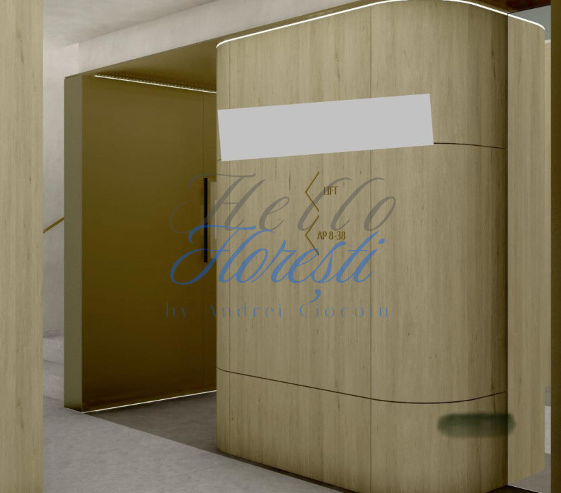Apartament de 2 camere, finisat, 43,31 mp utili, in zona Tineretului