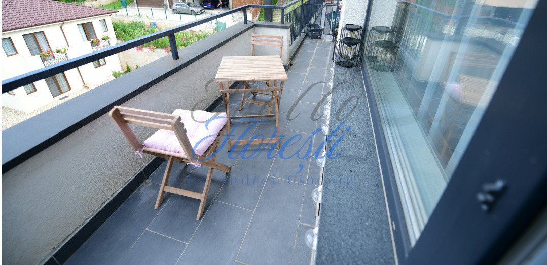 Apartament cu 2 camere si terasa + parcare subterana in Floresti zona Sub Cetate
