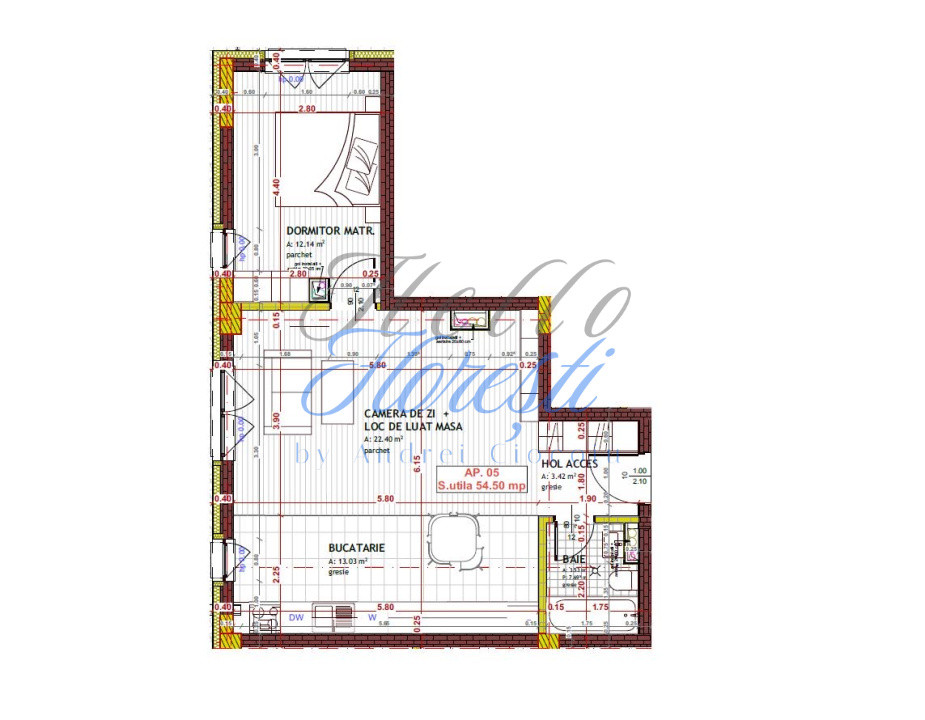 Oportunitate investitie apartatament 54,6 mp Zona Tineretului