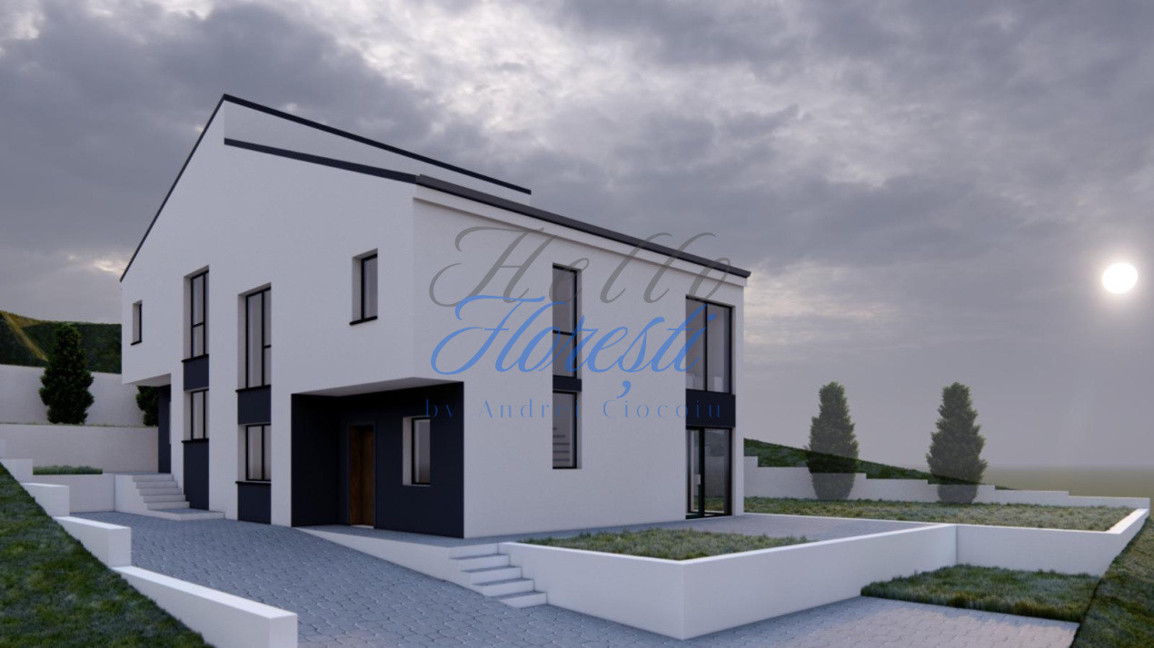 Casa tip duplex, 4 camere Semifinisat + 2 Parcari, 120mp |Dezmir| Cluj