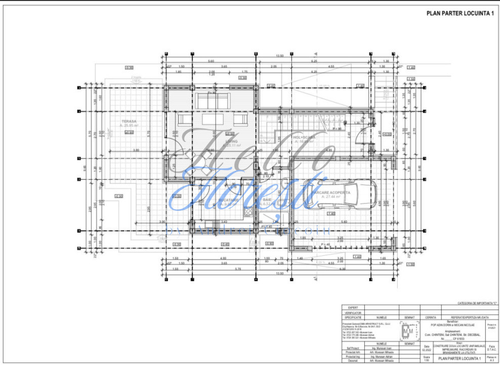 Casa individuala, 150mp, teren 700mp, in constructie, Chinteni