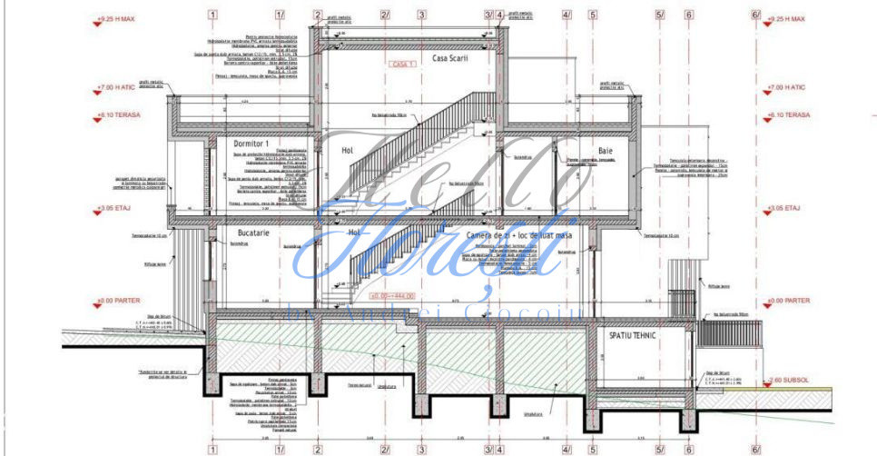 Casa tip duplex, in constructie 4 camere,3. bai 180mp, 270mp teren, zona Razoare
