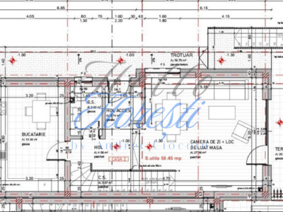 Casa tip duplex, in constructie 4 camere,3. bai 180mp, 270mp teren, zona Razoare