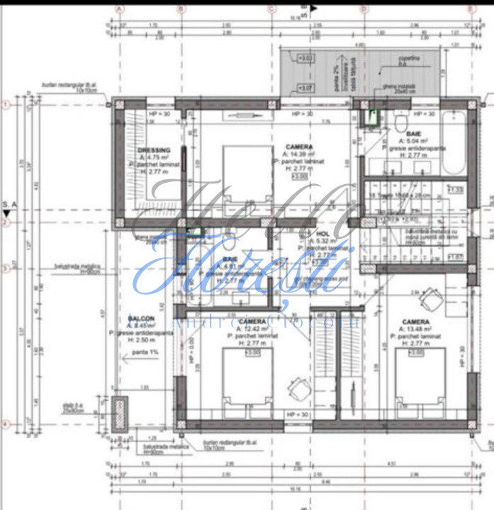 Casa individuala in constructie, 4camere 3 bai, 420mp teren, Luna de Sus