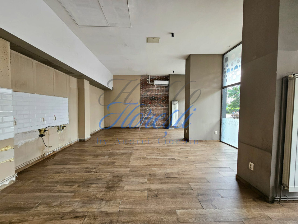 Spatiul comercial 115mp, curent trifazic, zona Piata Marasti