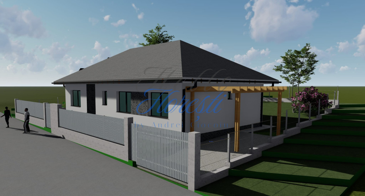 Casa individuala NZEB, 170mp utili, 500mp teren, 3 parcari Chinteni
