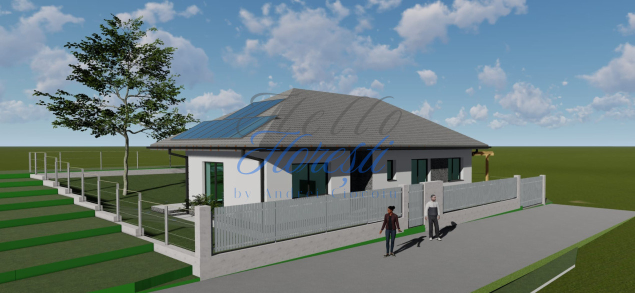 Casa individuala NZEB, 170mp utili, 500mp teren, 3 parcari Chinteni