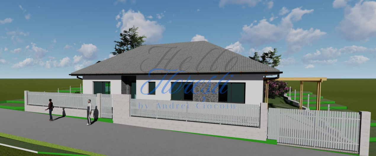Casa individuala NZEB, 170mp utili, 500mp teren, 3 parcari Chinteni