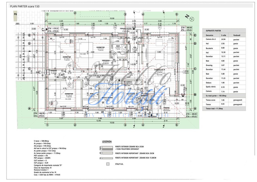 Casa individuala NZEB, 170mp utili, 500mp teren, 3 parcari Chinteni
